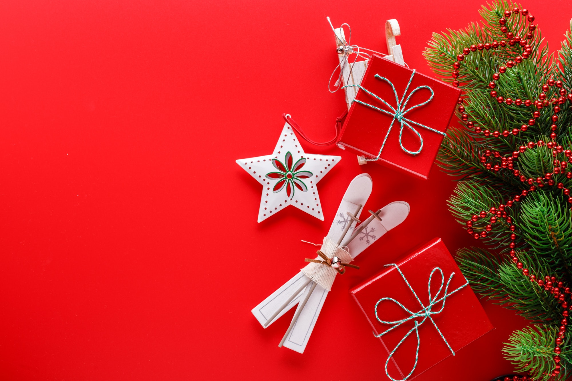 Christmas decorations for Christmas holiday.