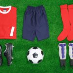 Football Soccer flat lay
