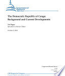 République démocratique du Congo, contexte et développements actuels