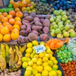 Fruits and vegetables for sale