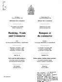 Délibérations Du Comité Sénatorial Permanent Des Banques Et Du Commerce
