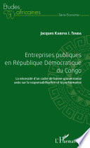 Entreprises publiques en République Démocratique du Congo, La nécessité d’un cadre de bonne gouvernance efficace sur la responsabilisation et la performance