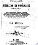 Manuel annuaire de la santé ou médecine et pharmacie domestiques