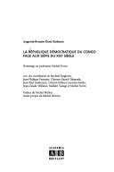 La République démocratique du Congo face aux défis du XXIe siècle, hommage au professeur Michel Norro