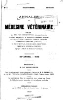 Annales de médecine vétérinaire