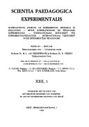 International tijdschrift voor experimentele pedagogiek