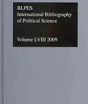IBSS : Sciences Politiques : 2009 Vol.  58, Bibliographie internationale des sciences sociales