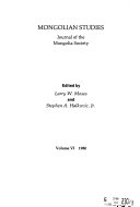 Études mongoles