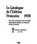Le Catalogue de l’édition française