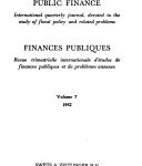 Finances Publiques