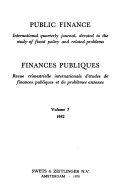 Finances Publiques