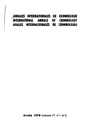 Annales internationales de criminologie
