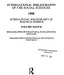 Bibliographie internationale de science politique