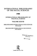 Bibliographie internationale de science politique