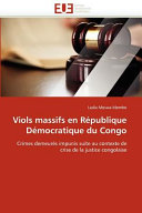 Violes Massifs en République Démocratique Du Congo