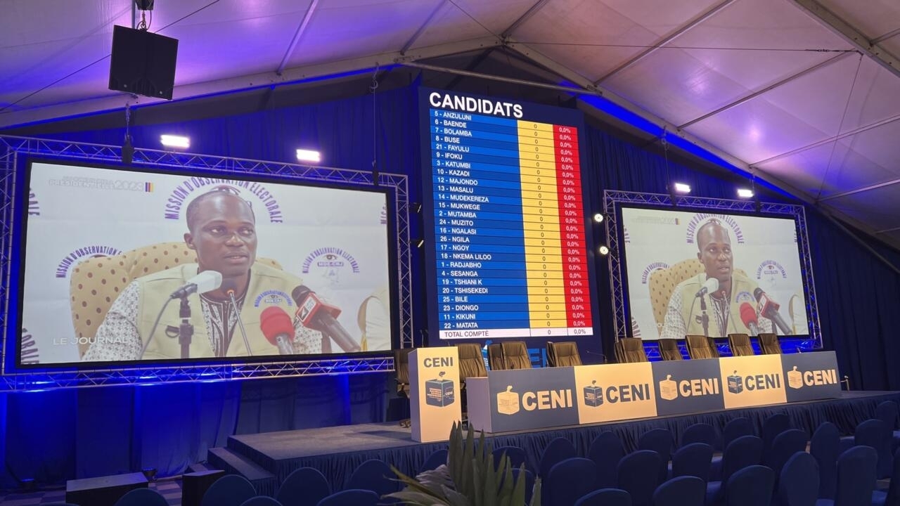 à Kinshasa, les premières tendances des élections s’affichent dans un centre rutilant