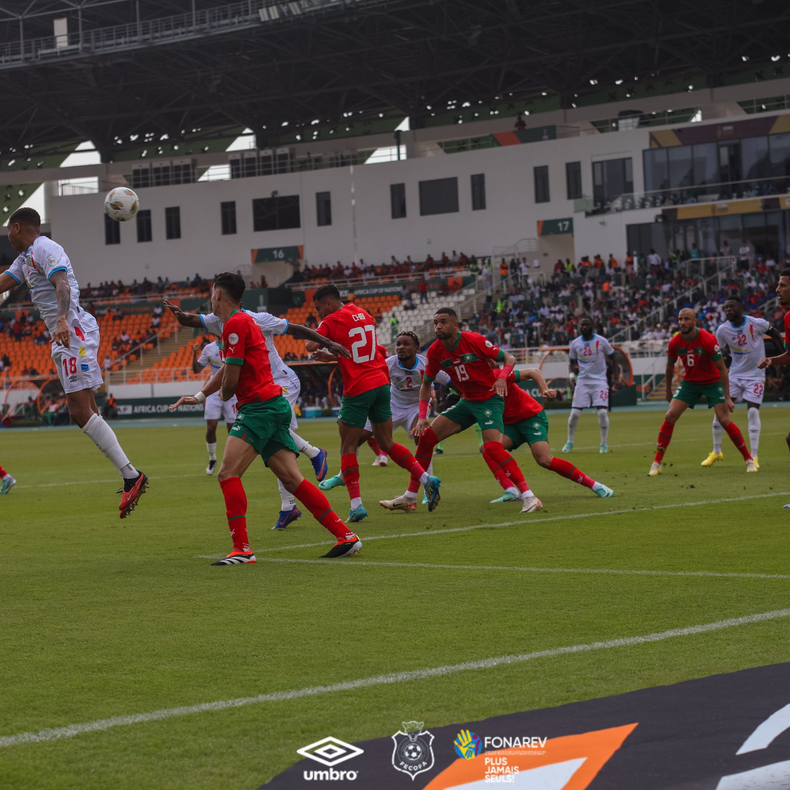 Echauffourées à la fin du match RDC-Maroc : la CAF ouvre une enquête contre la FECOFA et la FRMF