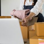 Ecommerce drop shipping shipment service concept.