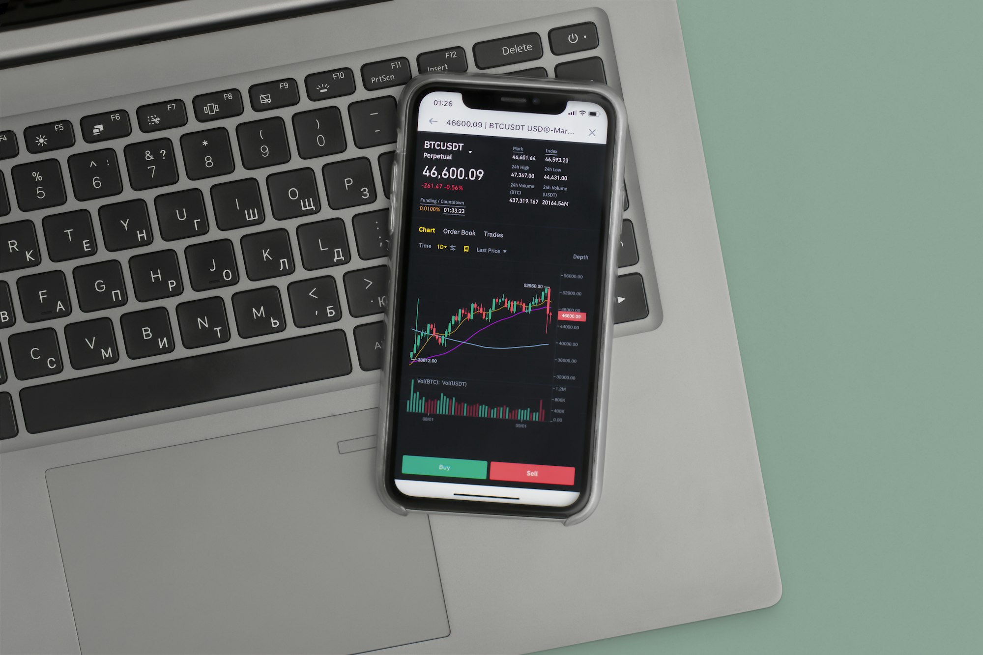 Stock market online. Business concept