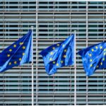 EU flags in front of European Commission