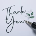 Words of gratitude, gratitude concept, text Thank you