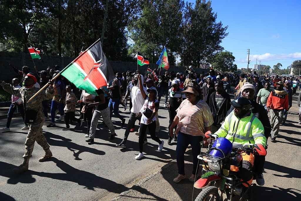 Kenyans protest Ebola