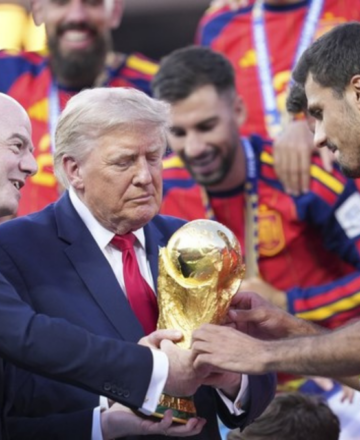 Trump personally presents World Cup trophy to Spain