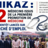 22 Médecins issus de la Première promotion de Médecine seront bientôt lancés sur le Marché d'emploi.